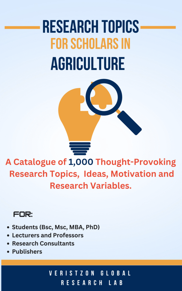 Emerging Research Topics in Agriculture and Food Security